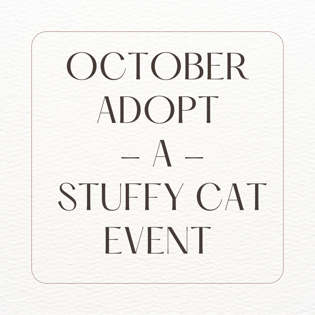 October Adopt-A-Stuffy Party with Humane Society